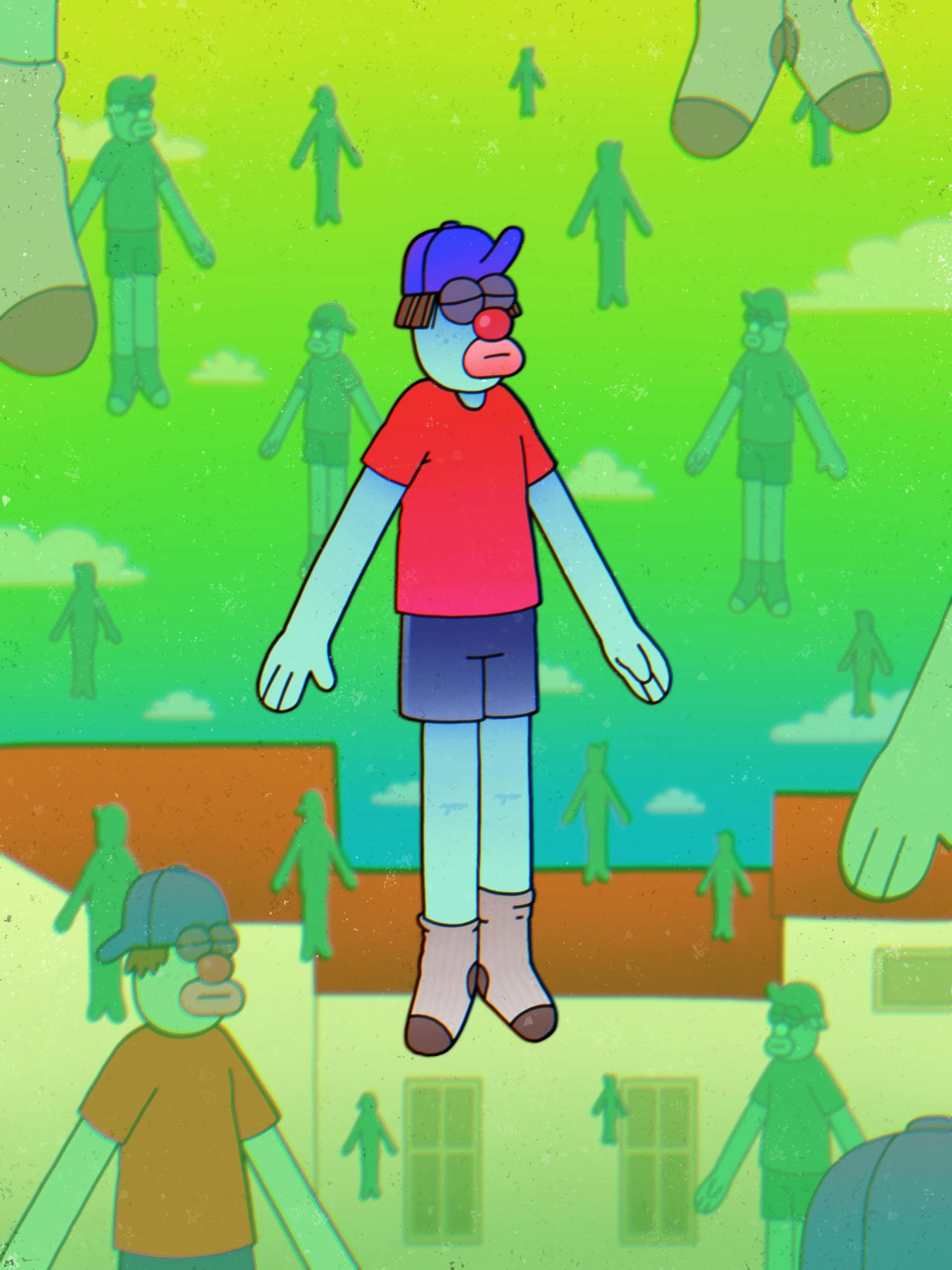 Illustrated Higher community gathering
