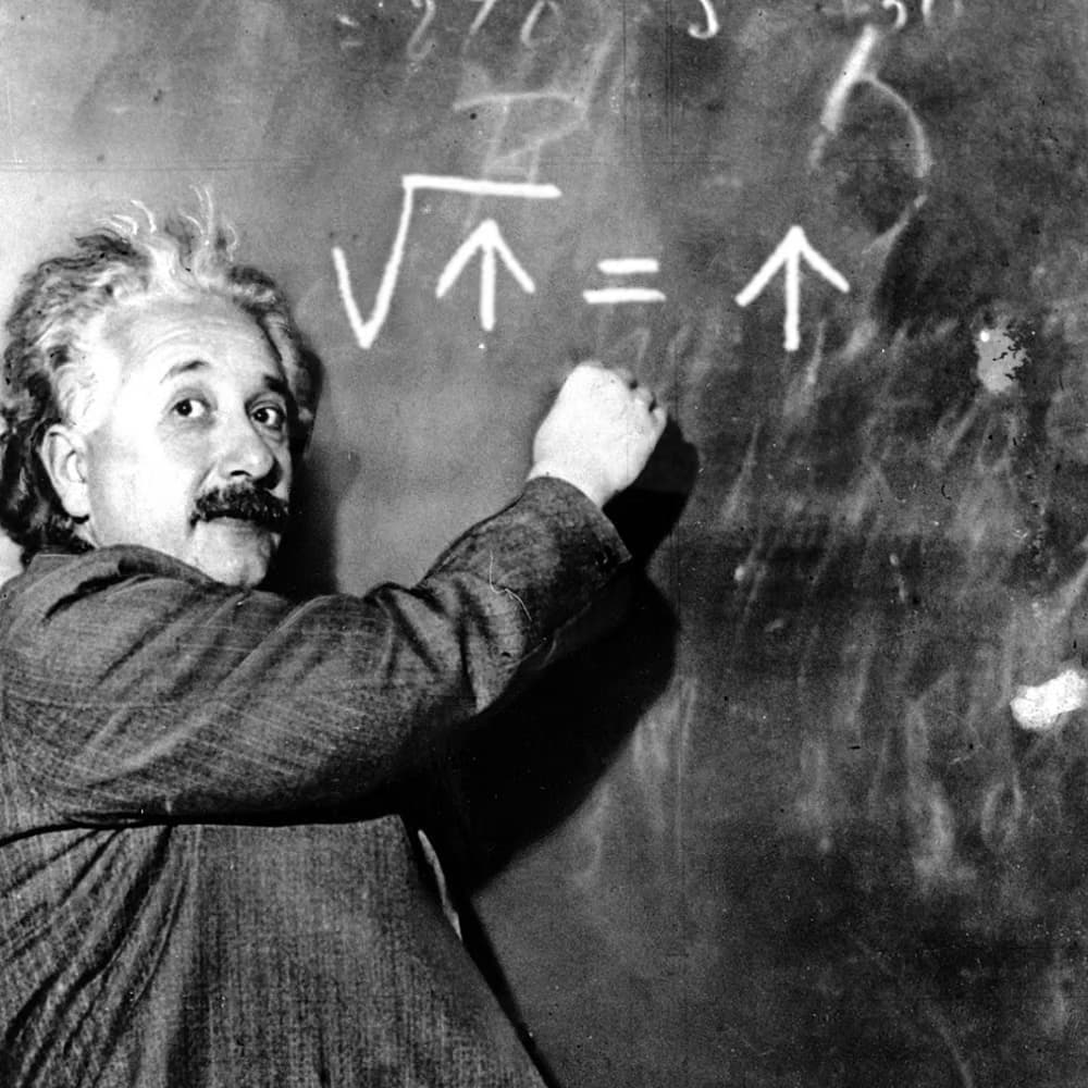 Einstein drawing Higher arrows