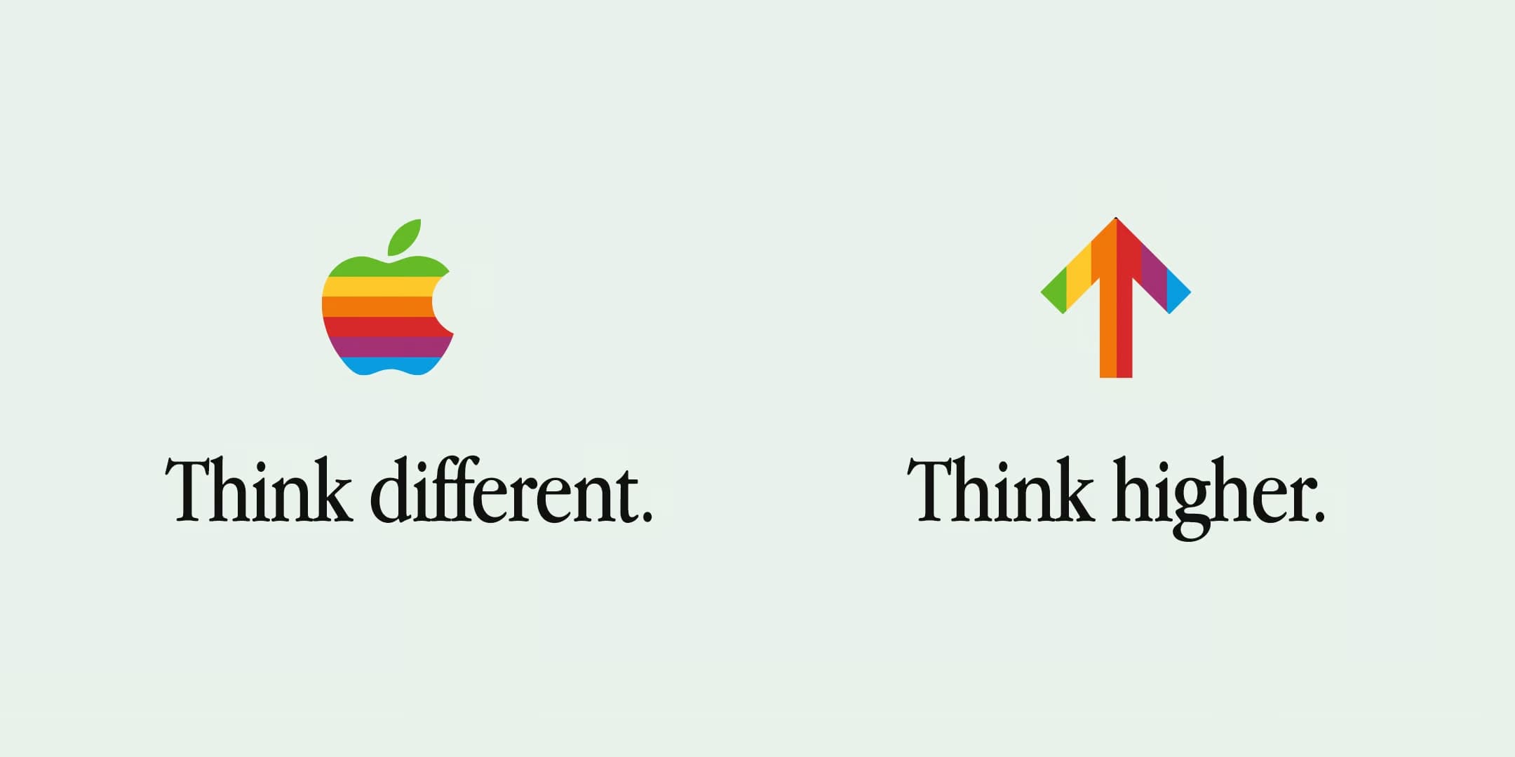 Think different and Think higher comparison